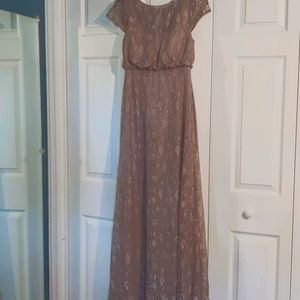 AZAZIE Dusk colored KEEVRIN bridesmaids dress